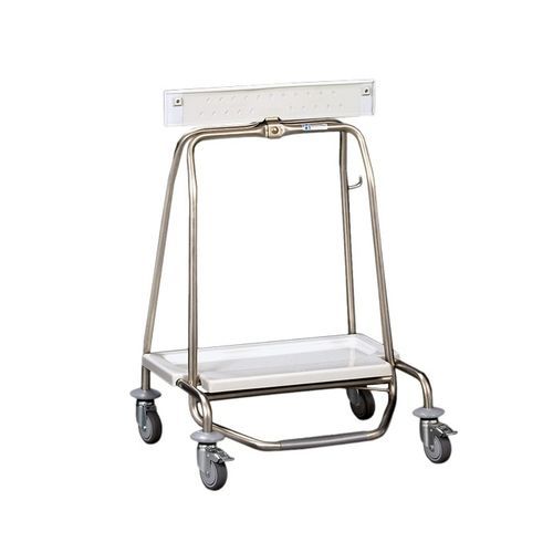 Carro para desechos - MS41 - Hammerlit - de acero inoxidable / 1 bolsa / móvil