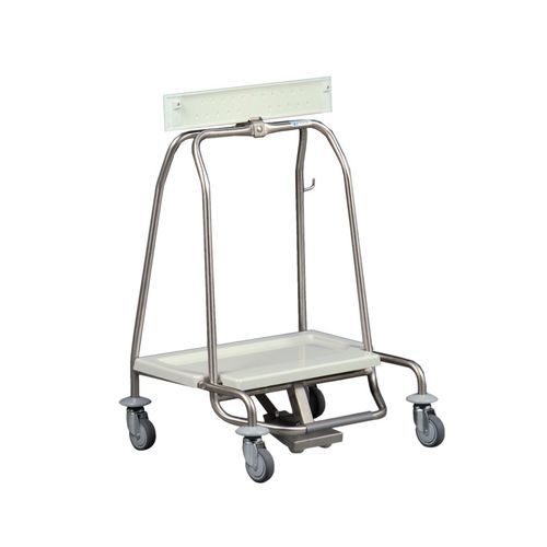 Carro para desechos - MS43 - Hammerlit - de acero inoxidable / 1 bolsa / móvil
