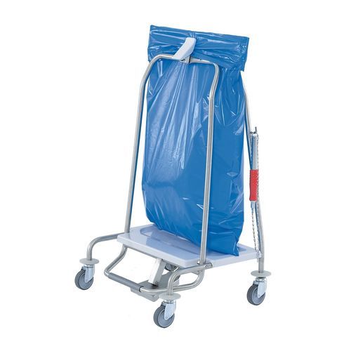 Carro para desechos - MS73 - Hammerlit - de acero inoxidable / de plástico / 1 bolsa