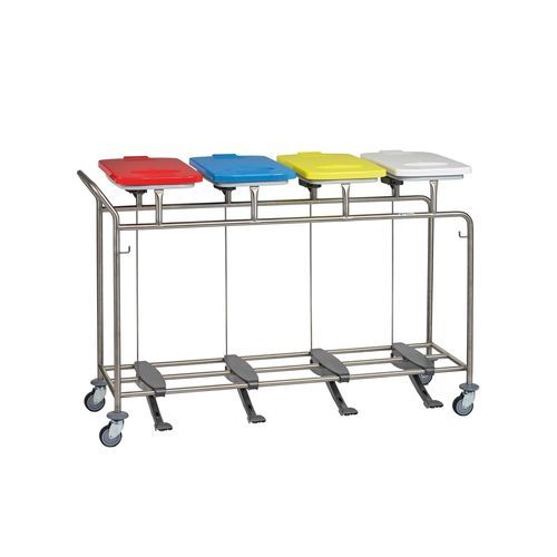 Carro para bolsas para ropa sucia - W495L - Hammerlit - para lavandería / con pedal / con asidero