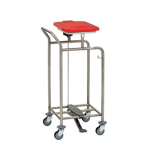 Carro para bolsas para ropa sucia - W195LTD - Hammerlit - para lavandería / con pedal / con asidero