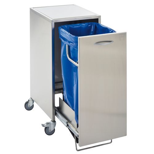 Papelera de polipropileno - WSLT101 - Hammerlit - de acero / de acero inoxidable / con pedal