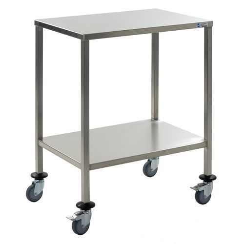 Carro para transporte - AW6242A - Hammerlit - de acero inoxidable / 2 bandejas / móvil