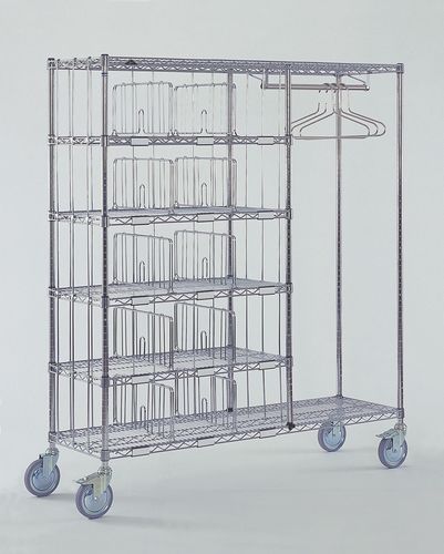 Rejilla para ropa - KS24486 - Hammerlit - para hospital / con ruedas / de acero inoxidable
