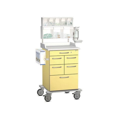 Carro de anestesia - K42 - Modell 10 - Hammerlit - para cuidados / con bandejas / con contenedores