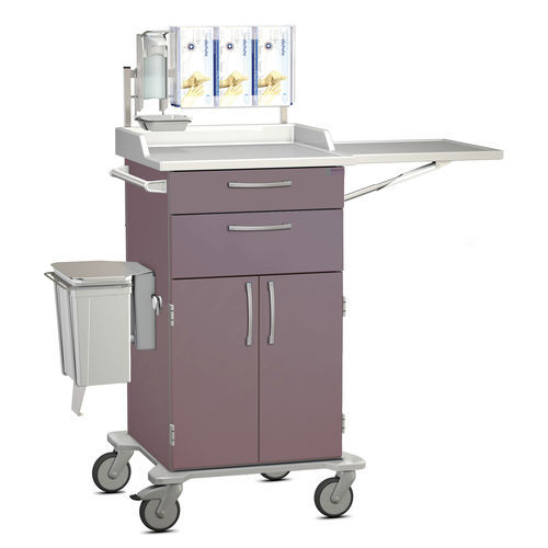 Carro para cuidados - K42 - Modell 12 - Hammerlit - con bandejas / con puerta abatible / con estante