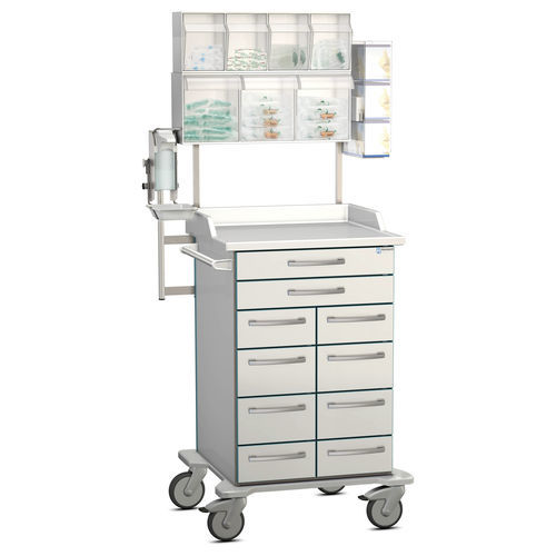 Carro de anestesia - K42 - Modell 14 - Hammerlit - para cuidados / con cajón / con contenedores