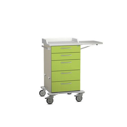 Carro de servicio - K42 - Modell 21 - Hammerlit - con bandejas / 5 cajones / plegable
