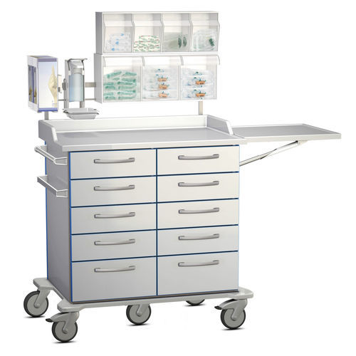 Carro para endoscopia - K42 - Modell 22 - Hammerlit - para endoscopios flexibles / de almacenamiento / con cajón