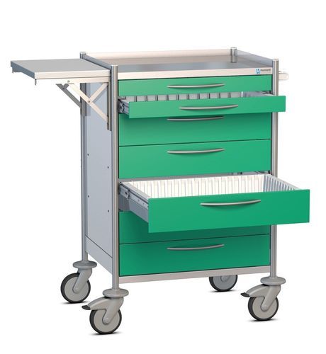 Carro para objetos esterilizados - PMEF6412 - Hammerlit - médico / para transporte / de acero inoxidable