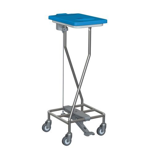 Carro para bolsas para ropa sucia - W165LT - Hammerlit - para lavandería / con pedal / 1 bolsa