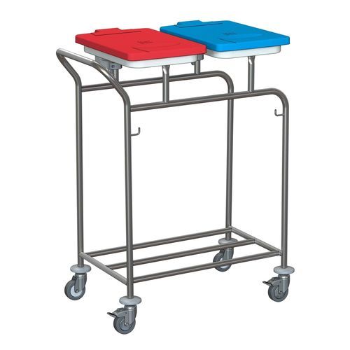 Carro para bolsas para ropa sucia - W295 - Hammerlit - para lavandería / con asidero / 2 bolsas