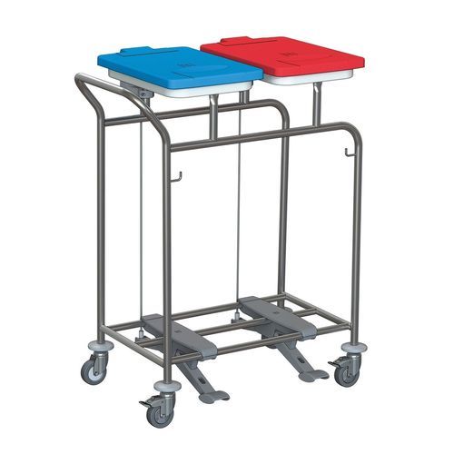 Carro para bolsas para ropa sucia - W295LTD - Hammerlit - para lavandería / con pedal / con asidero