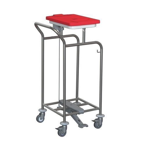 Carro para bolsas para ropa sucia - W195LT - Hammerlit - para lavandería / con pedal / con asidero