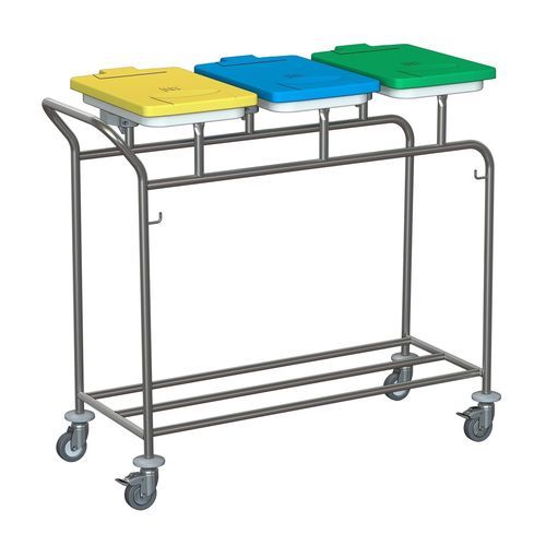 Carro para bolsas para ropa sucia - W395 - Hammerlit - para lavandería / con asidero / 3 bolsas