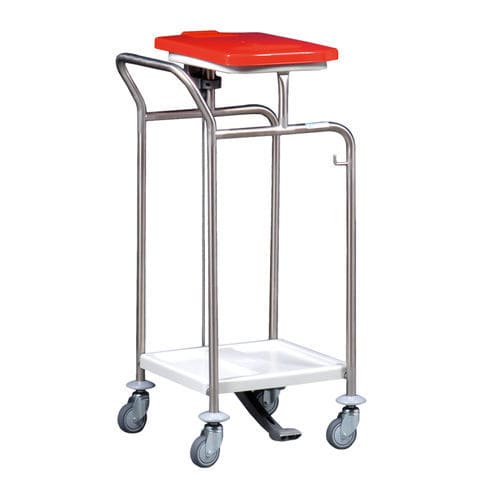 Carro para transporte - MS195LT - Hammerlit - para desechos / de acero inoxidable / móvil