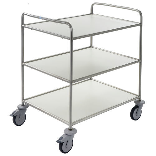 Carro de hospital - MW863K - Hammerlit - de servicio / de acero inoxidable / 3 estantes
