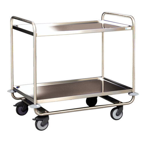 Carro de servicio - MW28L - Hammerlit - de acero inoxidable / con estante / 2 estantes