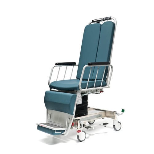 Sillón para tratamiento hidráulico - VIC - Hausted Patient Handling Systems - de 3 secciones / con reposapiernas / con reposapiés