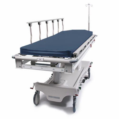 Carro camilla de transporte - Fluoro-Track™ - Hausted Patient Handling Systems - hidroneumático / de altura variable / 2 secciones