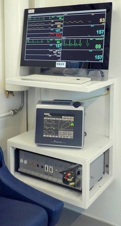 Monitor multiparamétrico compacto - HAUX Life Support - de noche / ECG / RESP