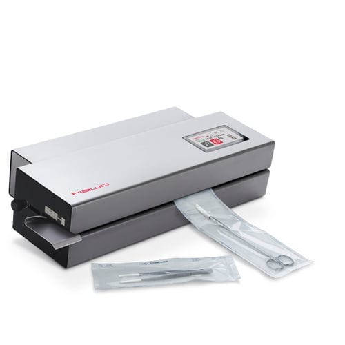 Sellador térmico para embalajes médicos - NanoPak - hawo   - de mesa / con pantalla táctil / rotativo