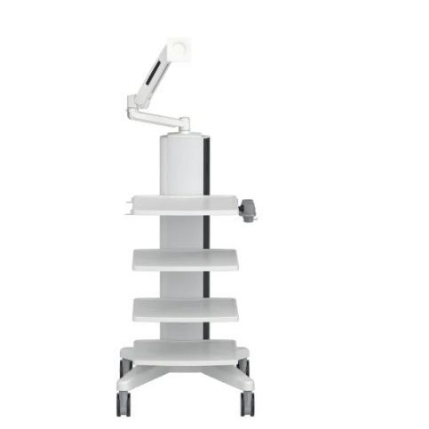 Carro médico - „Arztpraxis“ - HEBUmedical   - para endoscopia / para monitor / de aluminio