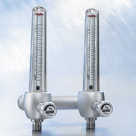 Flujómetro de área variable - 660-0120 - Heyer Aerotech   - doble / de oxígeno / de aire