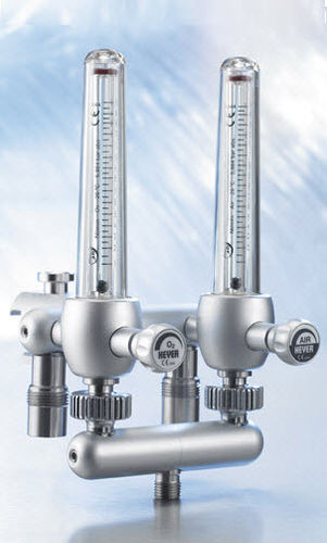 Mezclador de gases para la ventilación del paciente - 675-0100 - Heyer Aerotech   - de oxígeno / de aire / con doble tubo flujómetro