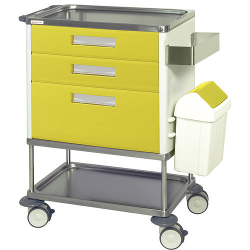 Carro médico - H773EB - Hidemar - de uso general / para instrumental / multifunción