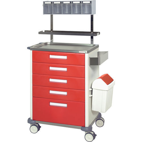 Carro médico - H775EP - Hidemar - de uso general / para instrumental / multifunción