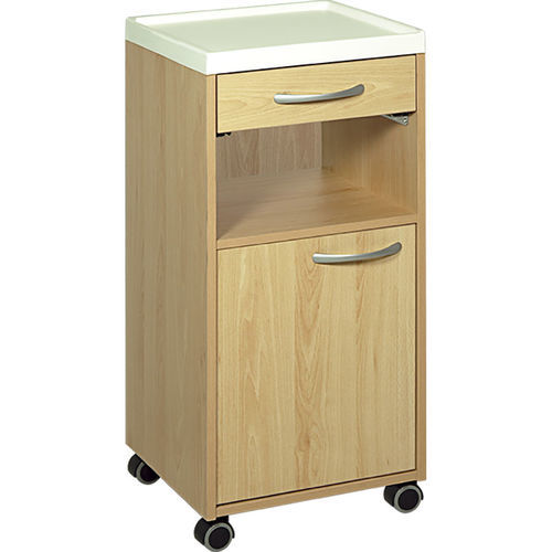 Mesa de cabecera con ruedas - H850 - Hidemar - con armario
