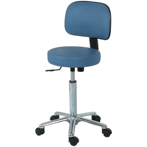 Taburete para consulta médica - H189 - Hidemar - de altura variable / con respaldo / con respaldo regulable