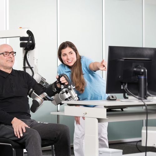 Sistema de rehabilitación de movilidad de la mano - Manovo®Power - Hocoma  - robotizado