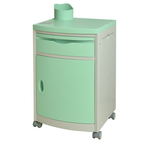Mesa de cabecera con armario - G01 - Hopefull Medical Equipment - con ruedas