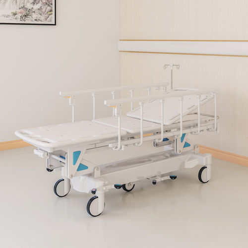 Carro camilla para traslado de pacientes - B01 - Hopefull Medical Equipment - manual / de altura variable / con respaldo regulable