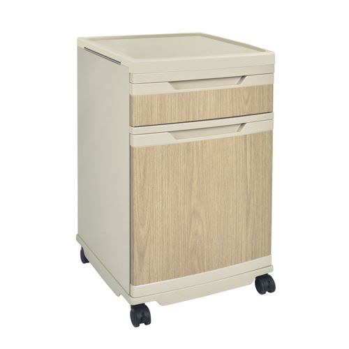 Mesa de cabecera con ruedas - G06 - Hopefull Medical Equipment - con cajones