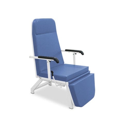 Sillón de descanso reclinable - HM.2056 - Hospimetal - manual / con reposapiernas
