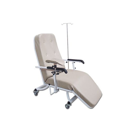 Sillón para hemodiálisis manual - HM.2054F - Hospimetal - de 3 secciones / con ruedas / Trendelenburg