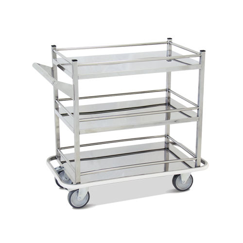 Carro médico - HM.2012B - Hospimetal - para instrumental / para transporte / de acero inoxidable
