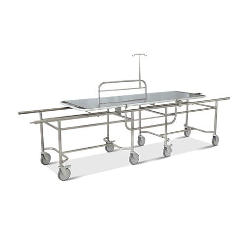 Carro camilla para traslado de pacientes - HM.2053D - Hospimetal - manual / de 1 sección / de acero inoxidable