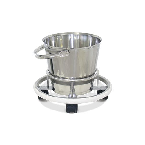 Portacuencos con ruedas - HM.2052A - Hospimetal - de acero inoxidable