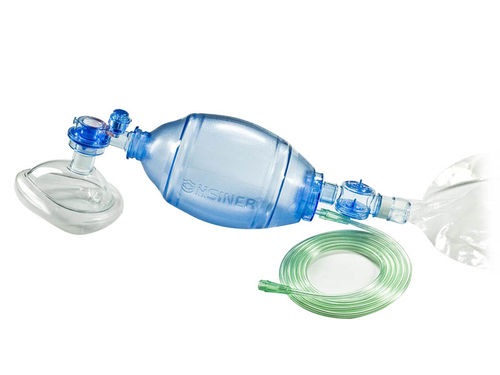 Insuflador manual para adulto - 60101 - Hsiner   - de PVC / de un solo uso / con válvulas de sobrepresión