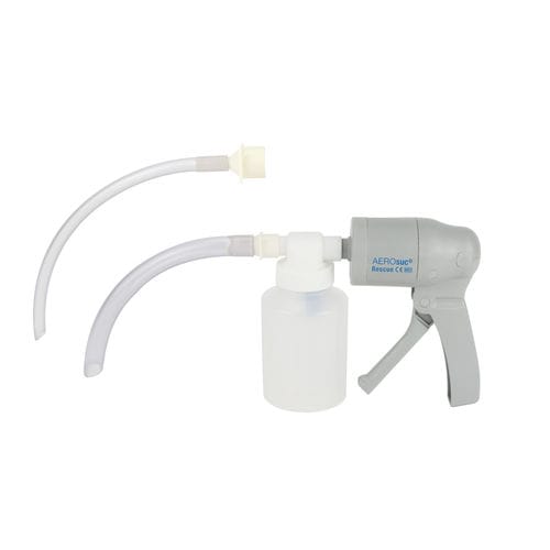 Aspirador de mucosidades manual - AEROsuc® - HAG01-HP Rescue Handabsaugpumpe - HUM - Gesellschaft für Homecare und Medizintechnik - para primeros auxilios / portátil / móvil