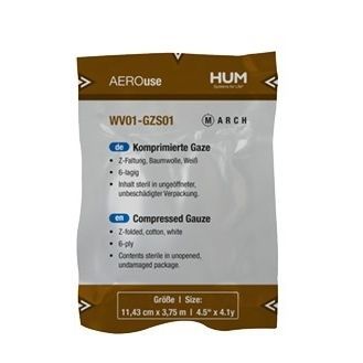 Compresa de gasa de algodón - AEROuse - HUM - Gesellschaft für Homecare und Medizintechnik - estériles