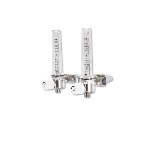 Flujómetro doble - AEROway® Fine 15F2-ZGA  - HUM - Gesellschaft für Homecare und Medizintechnik - de aire / para hospitales / en riel