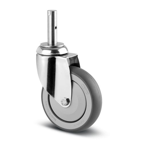 Rueda de acero inoxidable - 014000108 - Hupfer Metallwerke GmbH & Co. KG - giratoria
