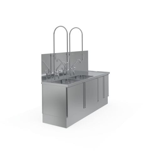 Fregadero médico - 7503860 - Hupfer Metallwerke GmbH & Co. KG - 2 estaciones