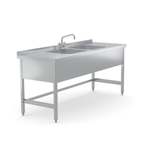 Fregadero médico - 7505742 - Hupfer Metallwerke GmbH & Co. KG - 2 estaciones