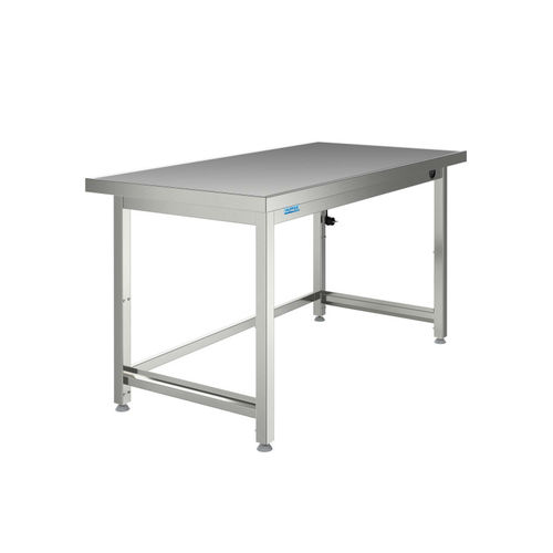 Mesa de acondicionamiento de instrumental médico - 7505798 - Hupfer Metallwerke GmbH & Co. KG - rectangular / de altura regulable